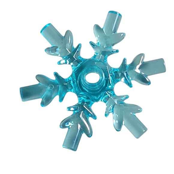 LEGO Crystal Ice Snowflake Trans Light Blue x789 6278421 Frozen Parts Pieces - Picture 2 of 2